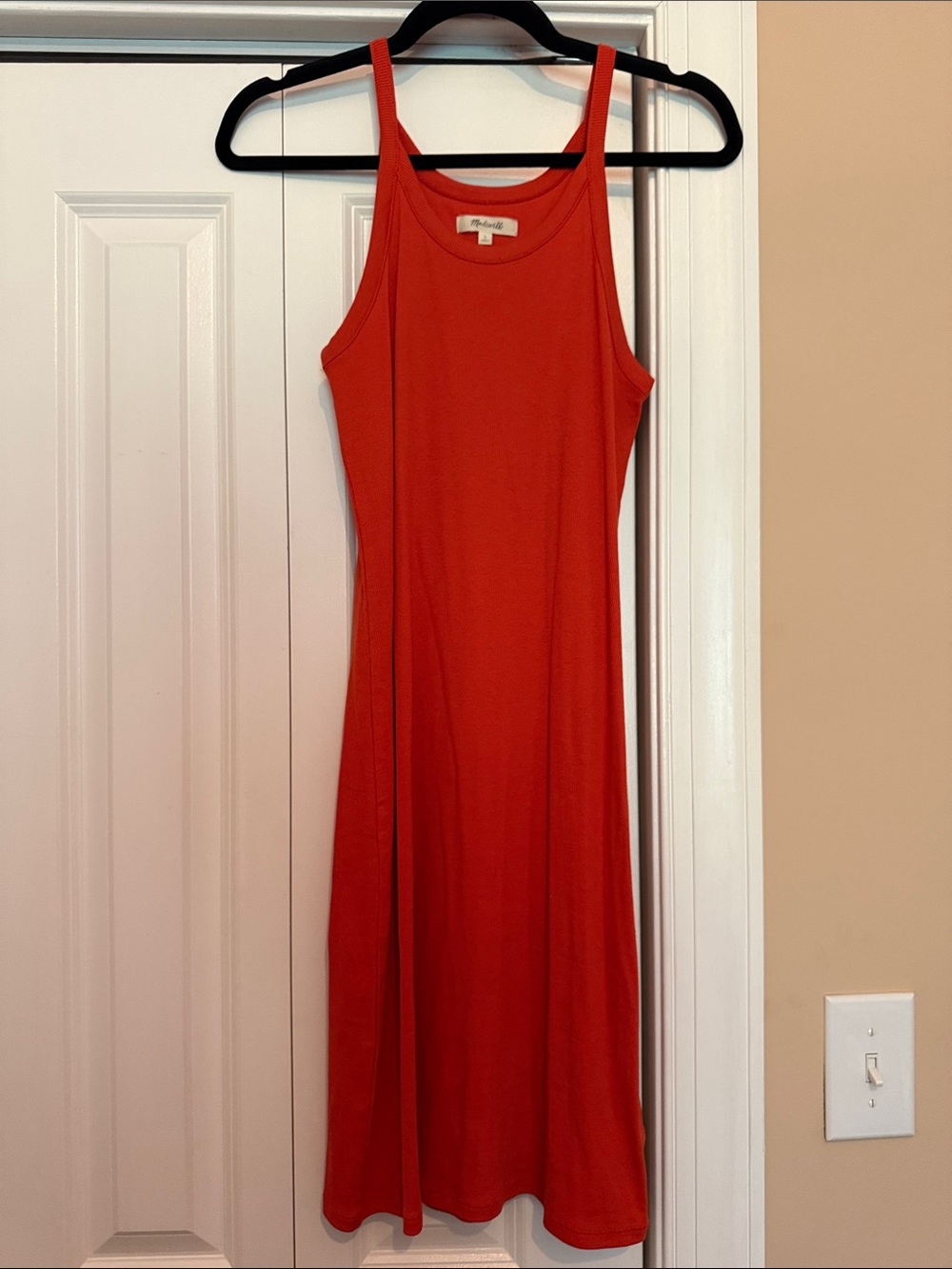 Sleeveless Orange Women's Mini Dress